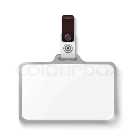 Plastic badge | Stock vector | Colourbox