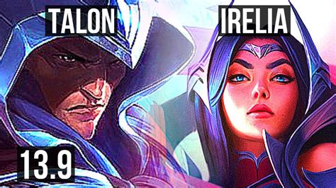 Talon Vs Irelia Mid 8 Solo Kills 2000 Games 1 1m Mastery Kr