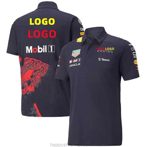 Cor Vermelha Bull Racing 2022 Equipe Camisa Polo Uniforme Max Verstappen Fórmula 1 Kit Oficial ...