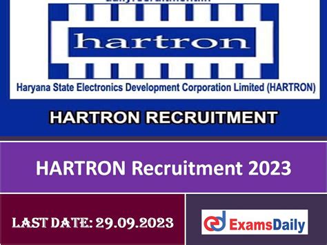 Hartron Recruitment 2023 Haryana Apply Online For 120 Vacancies