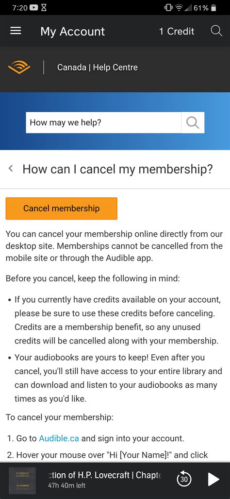 Amazon Audible Cancel 4