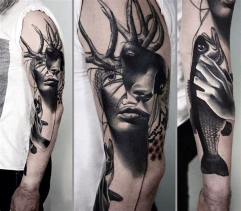 Surrealism Tattoo Designs For Men Artistic Ink Ideas