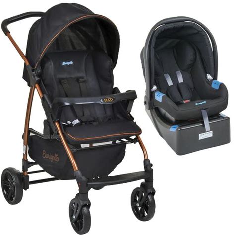 Conjunto Carrinho de Bebê Ecco Travel System Bebê Conforto Touring