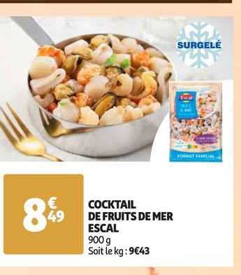 Promo Cocktail De Fruits De Mer Escal Chez Auchan ICatalogue Fr