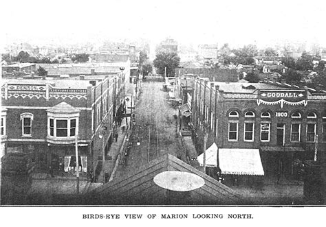 1904 And 1960s Views From Atop The Court House In Marion Illinois