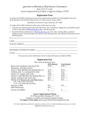 Fillable Online HHS Conference 2018 Registration Form FINAL Version Fax