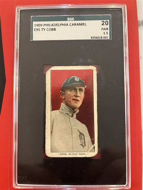 1909 E95 Philadelphia Caramel Ty Cobb SGC 1 5 Fair HOF EBay