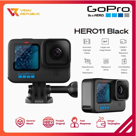 jual gopro hero  black action camera  pro  original garansi