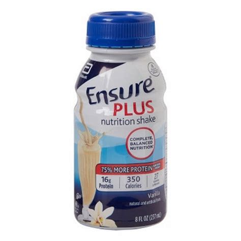 Abbott Nutrition Ensure Plus Nutritional Shake Vanilla Flavor 8 Oz