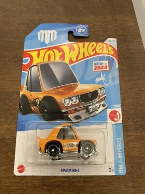 Hot Wheels Case H HW J Imports Mazda RX Mad Mike Tooned Orange
