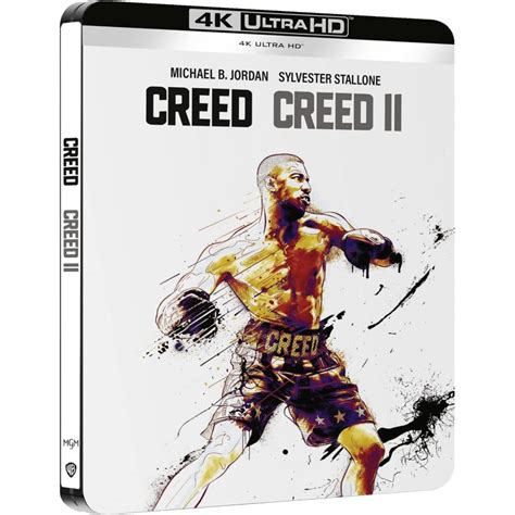 Blu Ray Creed I et II 4K Ultra HD Boîtier SteelBook édition limi