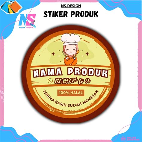 Jual Stiker Produk Kemasan Makanan Cemilan Gratis Design Stiker