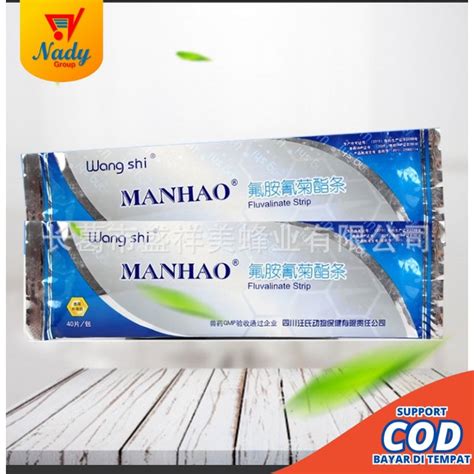 Jual Obat Kutu Lebah Strip Isi 40 Strip Manhao Pembasmi Kutu Lebah Wang