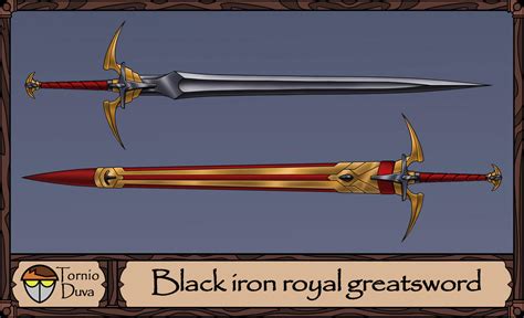 Black Iron Royal Greatsword Auction Closed By Tornioduva On Deviantart