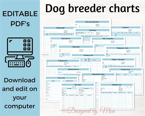 Puppy medical records breeder litter records breeder litter forms puppy