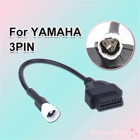 Yamaha Motorcycle Diagnostic Tools Adapter Cable Obd2 3 Pin Plug Cable