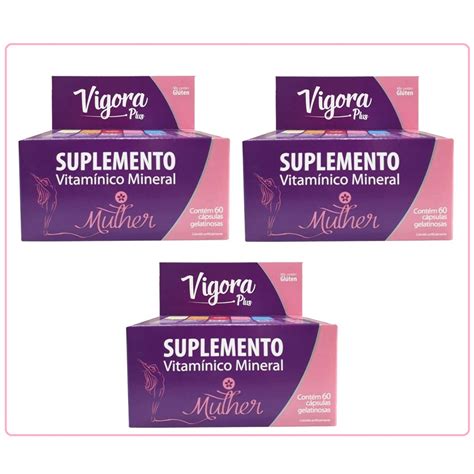 Kit Vitamina Vigora Plus Mulher C Psulas Prati Submarino