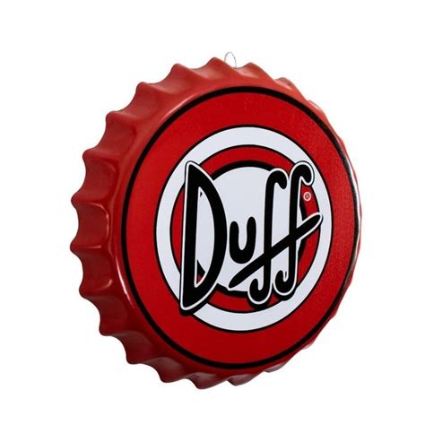 PLACA TAMPA DE GARRAFA DECORATIVA DUFF 35 Cm