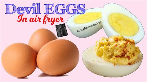 Air Fried Hard Boiled Eggs To Devil Eggs In Air Fryer Simple Easy Recipes Youtube