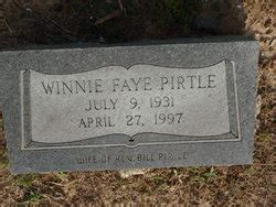 Winnie Faye Roach Pirtle 1931 1997 Find A Grave Memorial