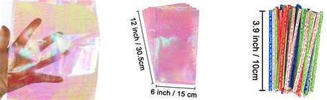 Amazon HRX Package 120pcs Iridescent Cellophane Treat Bags With