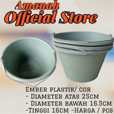 Jual Ember Plastik Hijau Ember Bangunan Kecil Ember Cor Anti Pecah