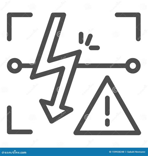 Icono De Línea De Símbolos Energizados Ilustración Vectorial Del Signo