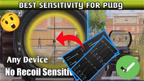 BEST SENSITIVITY FOR BGMI No Recoil Sensitivity For BGMI New Best