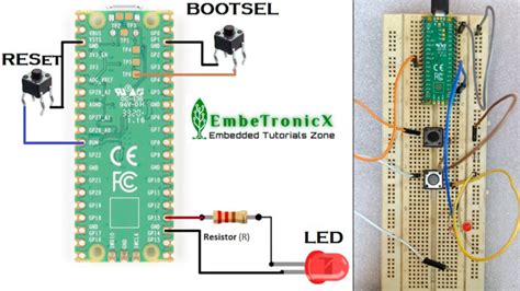 Raspberry Pi Pico Led Connection ⋆ Embetronicx