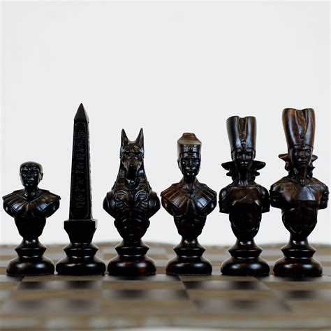 Luxury Wooden Ancient Egyptian Theme Chess Set Henry Chess Sets