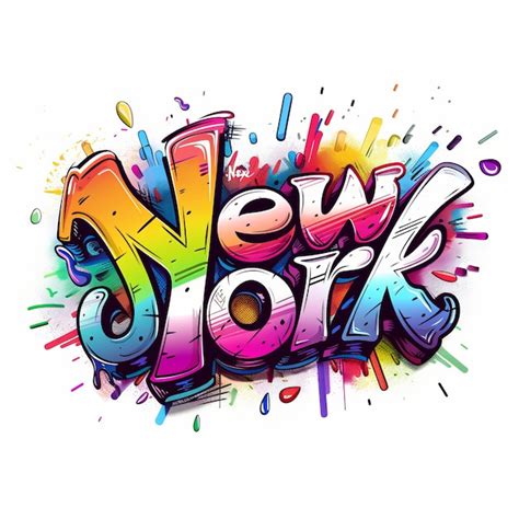 colorful graphic   word    written   premium ai