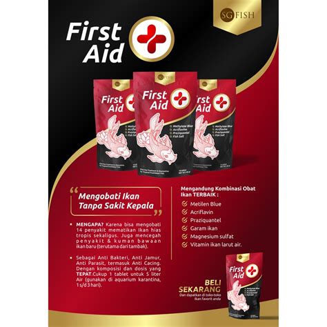 Jual FIRST AID PLUS SG Fish Obat Ikan Hias Garam Methylene Blue