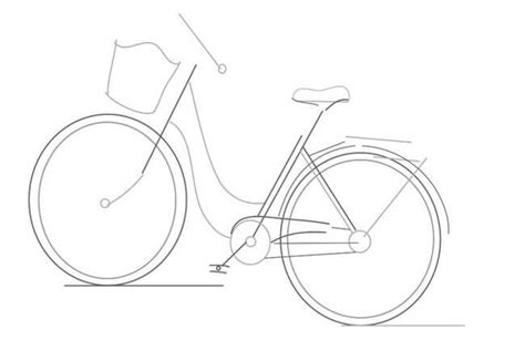 How to draw a bike with pencil step-by-step drawing tutorial