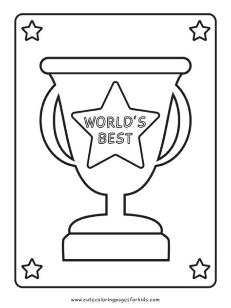 Trophy Coloring Pages - Cute Coloring Pages For Kids