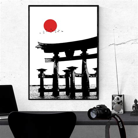 Japanese Torii Gate Modern Wall Art Japan Minimalist Art - Etsy Ireland