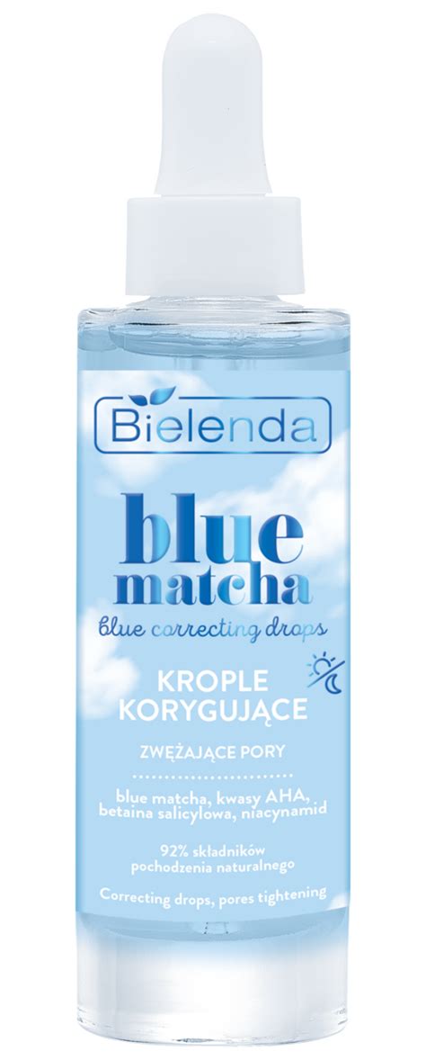 BIELENDA Blue Matcha krople do twarzy korygujące zwężające pory 30