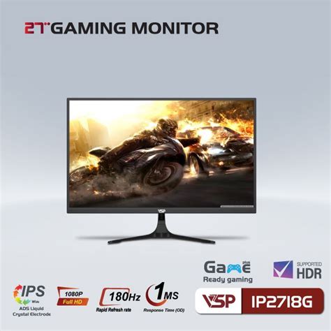 Màn hình VSP Gaming 27 FHD IP2718G IPS 180Hz 1ms HDMI DisplayPort