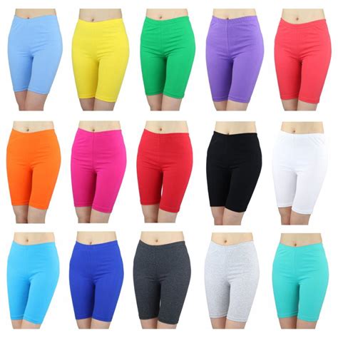 Radlerhose Damen Sport Shorts Baumwolle Hotpants Kurze Leggings Bunte