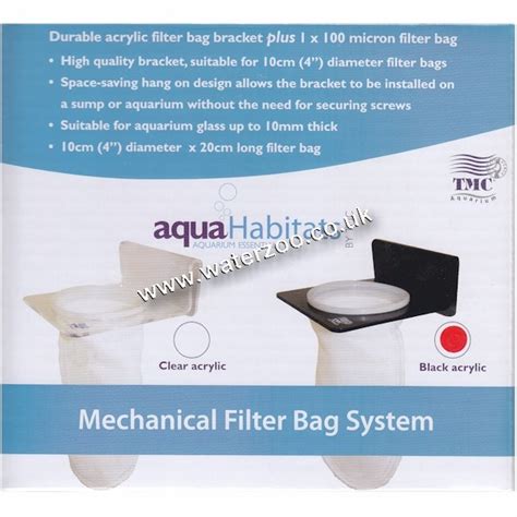 Tmc Aquahabitats 4 Diameter Filter Bag Holder Black The Waterzoo