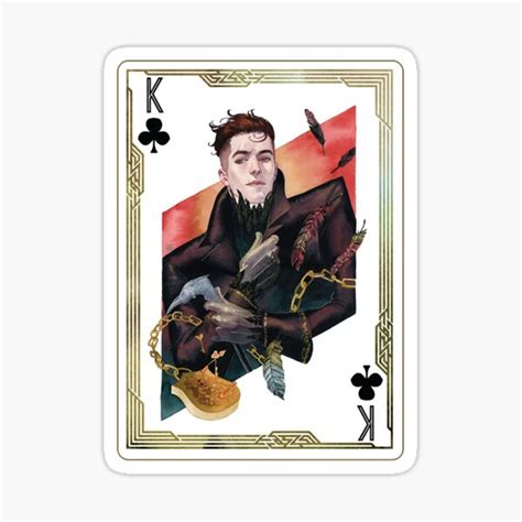 Kaz Brekker When Dark Sky Funerals Six Of Crows Leigh Sticker For