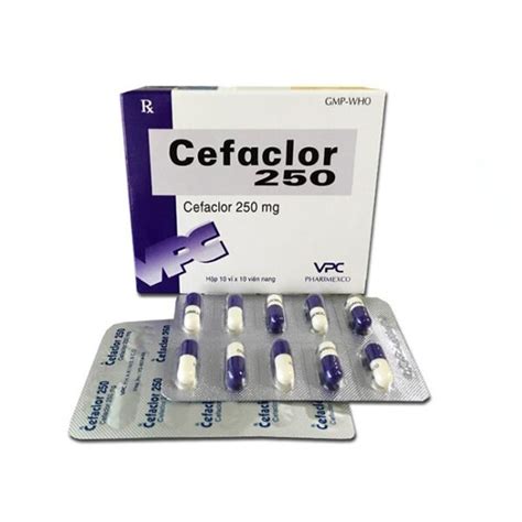 VPC Cefaclor 250mg Hộp 100 viên NHÀ THUỐC MAI TÍN