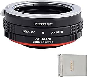 Amazon Pholsy Af To Mft Lens Mount Adapter With Aperture Control