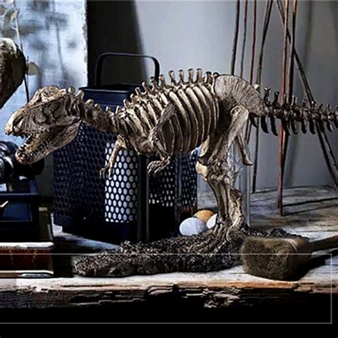 Creative Dinosaur Skeleton Model 46cm Resin Art Sculpture Home Decor ...