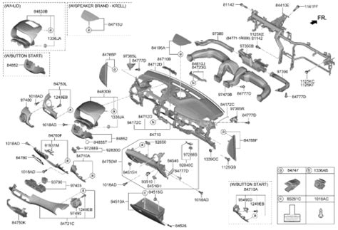 84830 J9AA0 TRY Genuine Hyundai Panel Assembly Cluster Facia