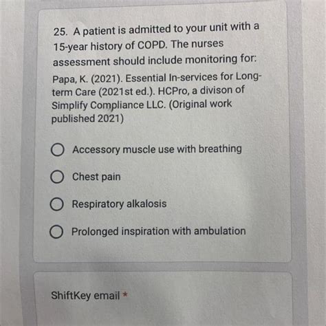 FREE 25 A Patient Is Admitted To Your Unit With A 15 Year History Of