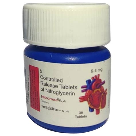 Nitroglycerin Controlled Release Tablet Grade Standard Medicine