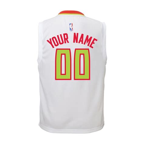 Youth Atlanta Hawks adidas White Custom Replica Home Jersey - NBA Store