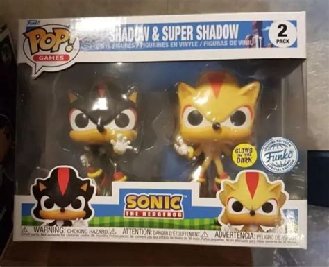 FUNKO POP GAMES Sonic The Hedgehog Shadow Super Shadow GITD