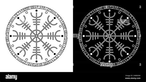 Helm Of Awe Helm Of Terror Aegishjalmur Icelandic Magical Staves With