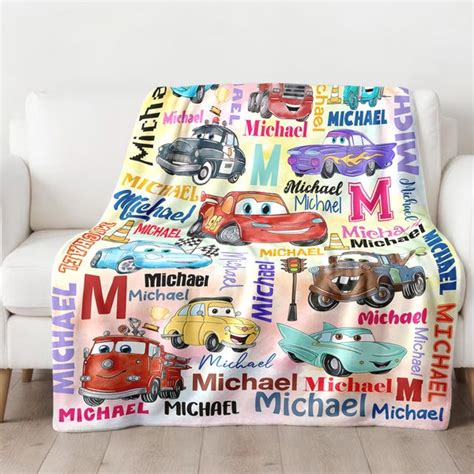 Cars Pixar Blanket Etsy